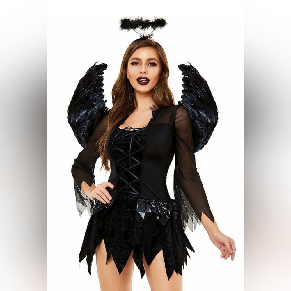 Fallen Angel Halloween Cosplay Costume Women's Size XXL
